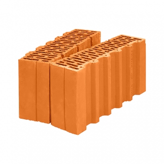 Поризованный керамический блок Porotherm 38 1/2 (доборный) - ВинербергерКрупноформатный блок POROTHERM 12 - Винербергер кирпич